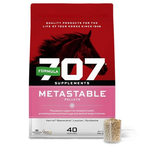 Formula 707 Metastable Pellets For Horses 5 Lb Bag 40 Servings University-Studied Support For Horses With Laminitis Insulin Resistance & Metabolic Disorders