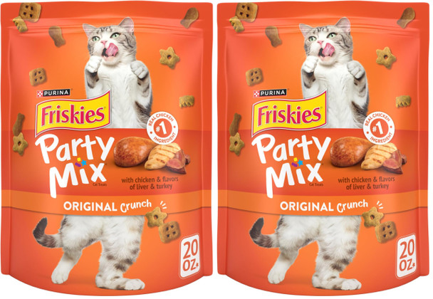 Friskies Purinacat Treats Party Mix Original Crunch - 20 Oz. Pouch