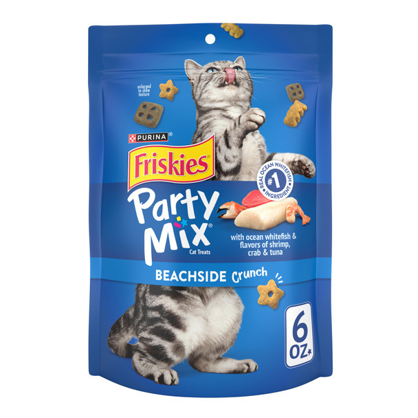 Friskies Purinacat Treats Party Mix Beachside Crunch - 20 Oz. Pouch