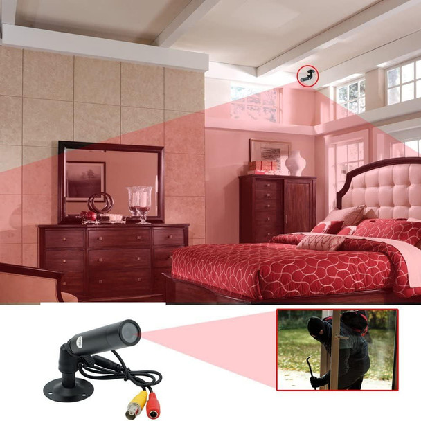 Vanxse® Cctv 1/3 Ccd 1000Tvl Hd 3.6Mm Mini Bullet Security Camera Indoor Surveillance Camera With Bracket