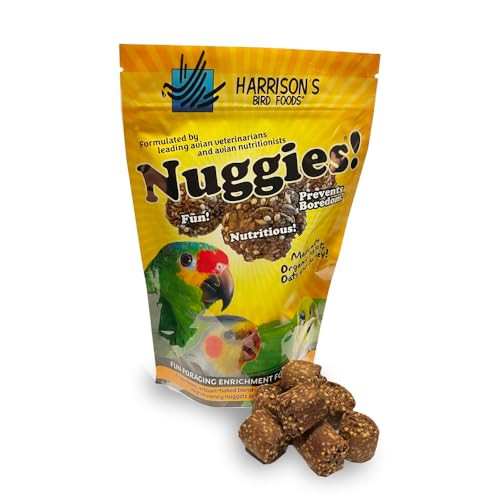 Harrison'S Bird Foods Nuggies Treats - A Revolutionary High Potency Nuggets Treat Designed To Support Bird Health And Diet Transitions 196G