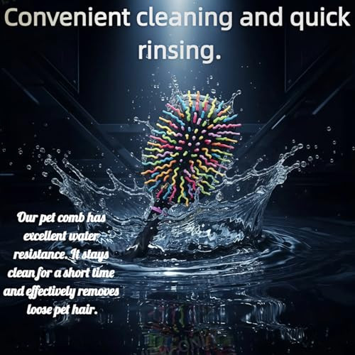 Hiiooweiyi Tough Rainbow Bristle Mane/Tail Brush Rainbow Paddle Mane And Tail Brush Air Cushion Comb Detangler Plastic Forky Comb For Horses
