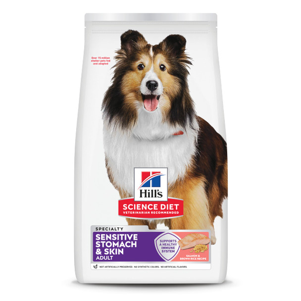 Hill'S Science Diet Adult Sensitive Stomach & Skin Dry Dog Food Chicken 4 Lb. Bag