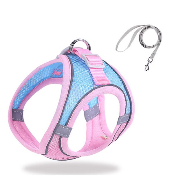 Hipvmes Cat Harness And Leash Set Soft Adjustable Escape Proof Cat Leash Breathable Comfortable Vest Easy To Wear Kitten/Small Dogs Harness For Outdoor Walking