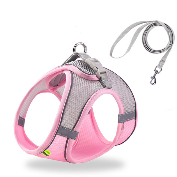 Hipvmes Cat Harness And Leash Set Soft Adjustable Escape Proof Cat Leash Breathable Comfortable Vest Easy To Wear Kitten/Small Dogs Harness For Outdoor Walking