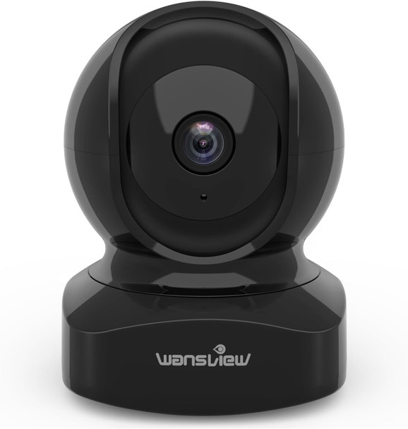 Wansview Security Camera, IP Camera 2K, WiFi Home Indoor Camera for Baby/Pet/Nanny, 2 Way Audio Night Vision, Works with Alexa, with TF Card Slot and Cloud