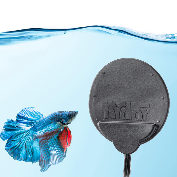 Hydor Betta Bowl Slim Fish Tank Heater 7.5-Watt Measures 3.5 Inches Round Black For Tanks 2-5 Gallons