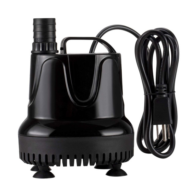 Hygger 400 Gph Quick Water Change Aquarium Pump Submersible Fountain Water Pump Fish Tank Pond Drain Transfer Pump With 2 Adaptors