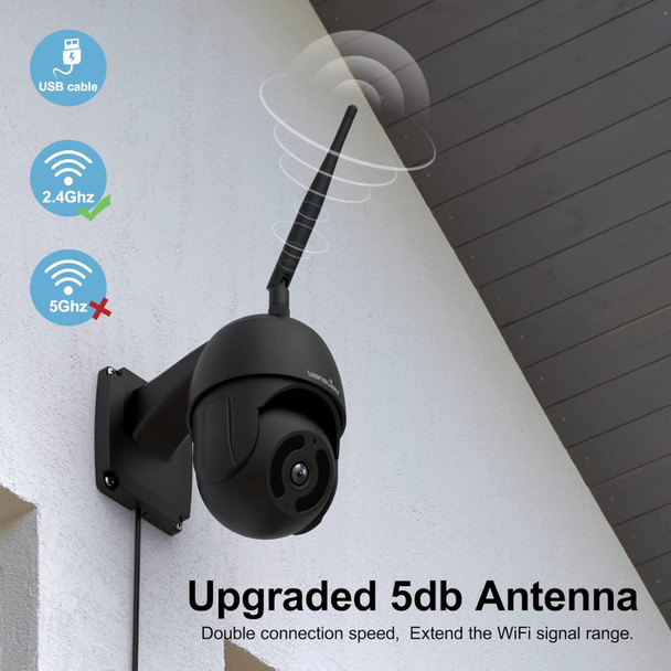 wansview Security Camera Outdoor, 1080P Pan-Tilt 360° Surveillance Waterproof WiFi Camera, Night Vision, 2-Way Audio, Smart Siren, SD Card Storage& Cloud Storage,Works with Alexa W9 (with RJ45 Port) wansview Security Camera Outdoor, 1080P Pan-Tilt 360° Surveillance Waterproof WiFi Camera, Night Vision, 2-Way Audio, Smart Siren, SD Card Storage& Cloud Storage,Works with Alexa W9 (with RJ45 Port)