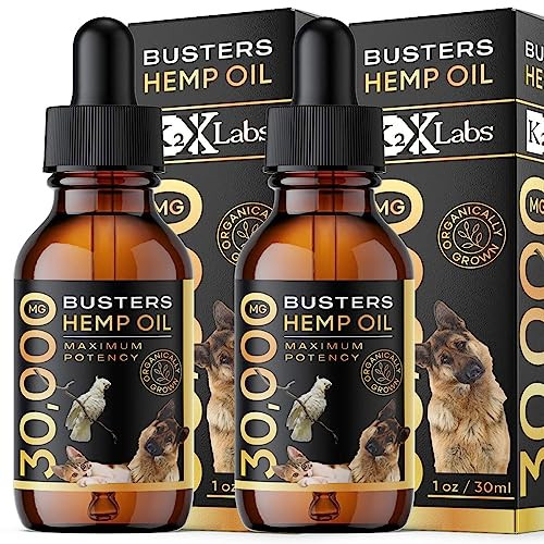 K2Xlabs Busters Organic Hemp Oil 2Pack 2Months Supply Treats For Dogs And Cats Perfect Ratio Omega 3 And 6 Made In Usa Hip And Joint Health Natural Relief Calming