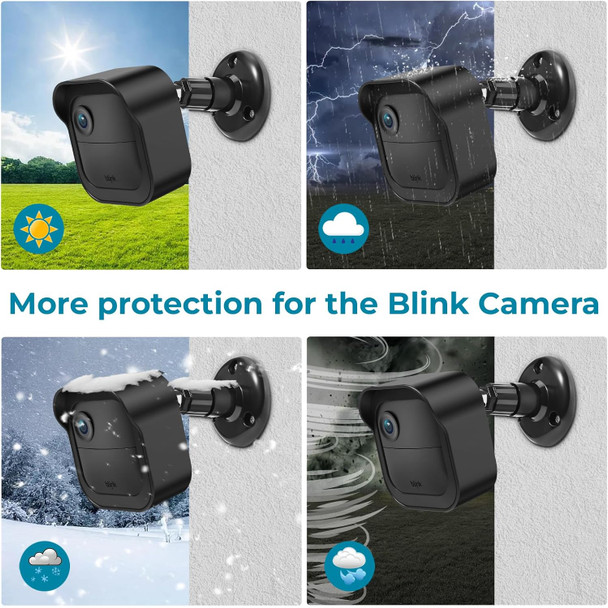 Camera Mount for Blink Outdoor 4 (4th Gen) , Weatherproof Protective Housing and 360 Degree Adjustable Mount with Blink Sync Module 2 Mount for Blink Outdoor (4th & 3rd Gen) Camera (Black, 3 Pack) Camera Mount for Blink Outdoor 4 (4th Gen) , Weatherproof Protective Housing and 360 Degree Adjustable Mount with Blink Sync Module 2 Mount for Blink Outdoor (4th & 3rd Gen) Camera (Black, 3 Pack)