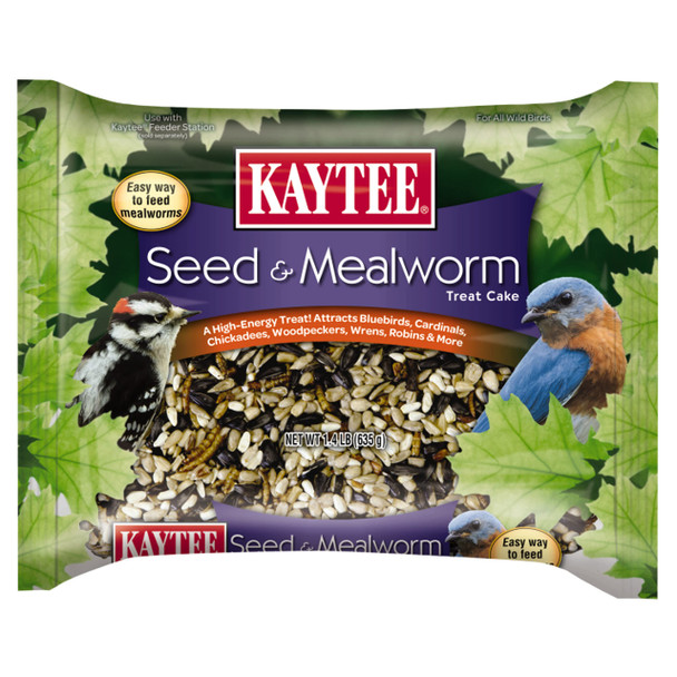 Kaytee Corn-A-Plenty Seed Cake Food For Wild Squirrels Chipmunks Rabbits & Other Backyard Wildlife 2.5 Pounds