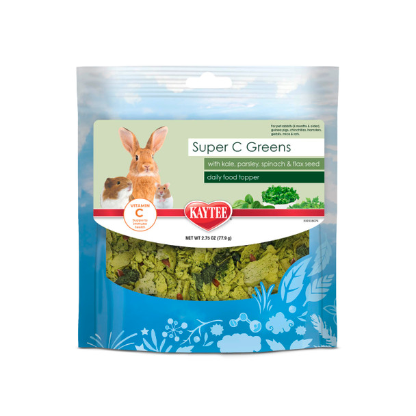 Kaytee Super C Bites Treat For Pet Guinea Pigs Adult Rabbits Chinchillas And Other Small Animals Cranberry And Orange 4 Oz