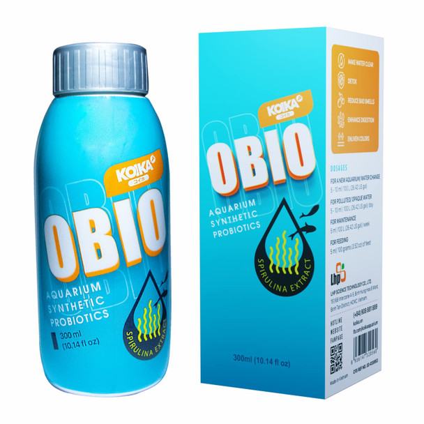 Koika Obio Aquarium Water Treatment Quick Effect (After 8-10 Hours) Improvement Of Digestion And Immune Systems Of Fish & Shrimp (Liquid 180Ml (6.08 Fl Oz))