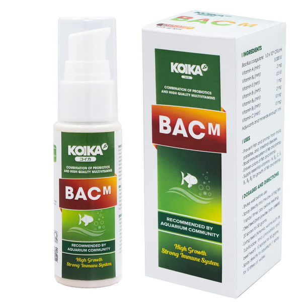 Koika Bac+ Aquarium Probiotics Immunity Boosting Disease Resistance & Improve The Digestive System (Bac+105Ml)