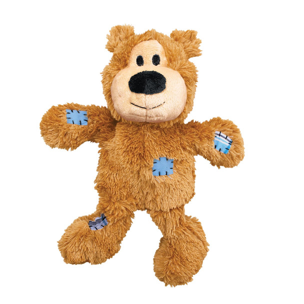 Kong - Wild Knots Bear - Internal Knotted Ropes And Minimal Stuffing For Less Mess - For Small/Medium Dogs (Assorted Colors)