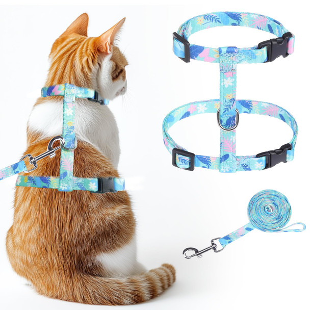 Kooltail Cat Harness And Leash Set Escape Proof Adjustable Kitten Harness For Walking Travel Safe & Easy Control Outdoor Lightweight Soft Pet Harness For Small Medium Large Cats Green