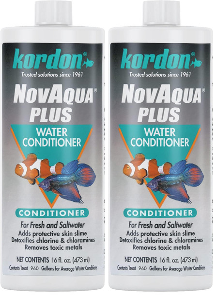 Kordon #33156 Novaqua Plus- Water Conditioner For Aquarium 16-Ounce Black