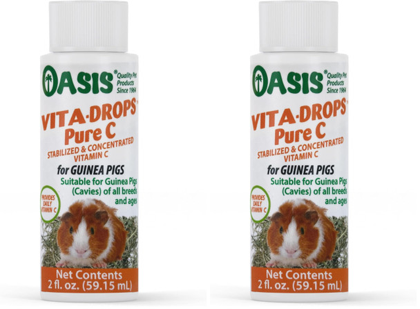 Kordon Oasis #80254 Vita Drops-Pure C For Guinea Pig 2-Ounce Packaging May Vary