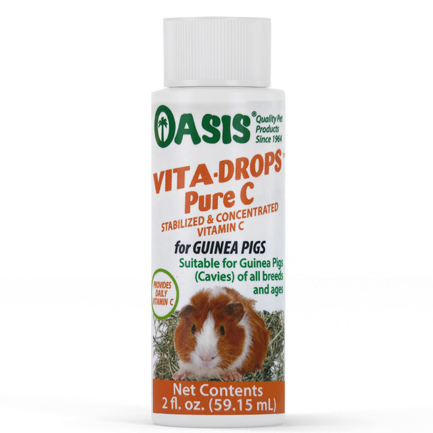 Kordon Oasis #80254 Vita Drops-Pure C For Guinea Pig 2-Ounce Packaging May Vary