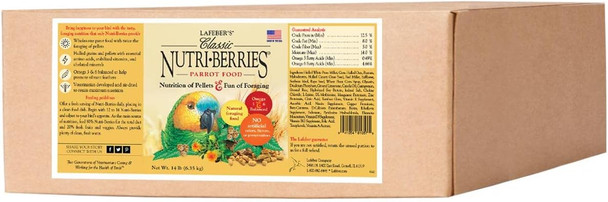 Lafeber'S Classic Nutri-Berries Pet Bird Food Made With Non-Gmo And Human-Grade Ingredients For Parrots 3.25 Lb