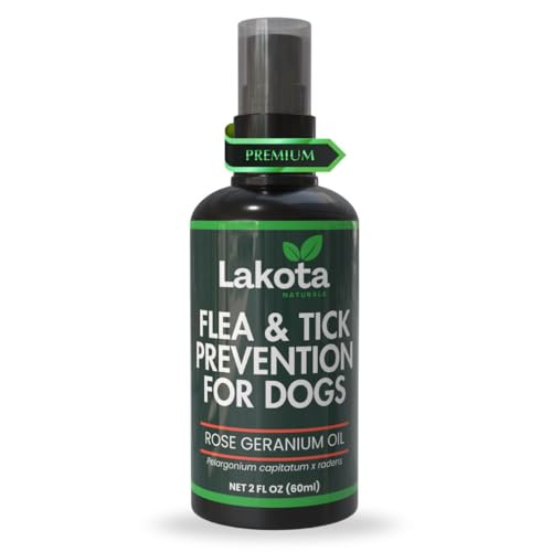 Lakota Naturals All Natural Flea And Tick Prevention Spray For Dogs - 2Oz
