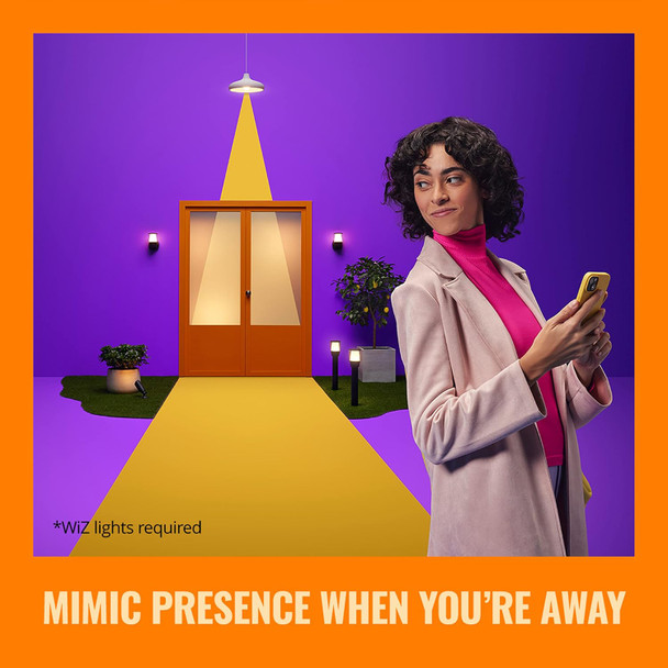 Wiz Indoor Security Camera - 1080P Hd Video - Full-Duplex Audio - Activate With Motion - Control With App - Works With Alexa- Google Assistant And Siri Shortcuts- Bluetooth Compatible- No Hub Required