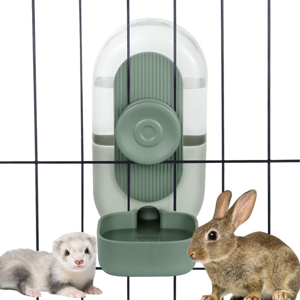 Lemtrflo 28Oz Hanging Automatic Water Dispenser Rabbit Water BottleBunny Guinea Pig Ferret Water Bowl For CageSuitable For Small Animal Puppies(Cage Grid Spacing Over 1.2'') (Gray)