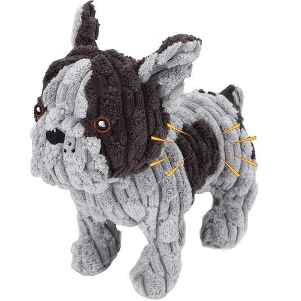 Letsmeet Squeaky Dog Toys Plush Dog Toy With Crinkle Paper Stuffed Durable Dog Chew Toys For Small Middle And Large Dogs