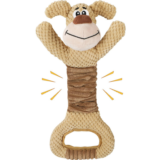 Letsmeet Lesmeet D Duck Dog Toys For Aggressive Chewers Puppy Toys With Crinkle Paper And Squeaker Interactive Tug Of War Dog Toy For Small Medium And Large Breeds