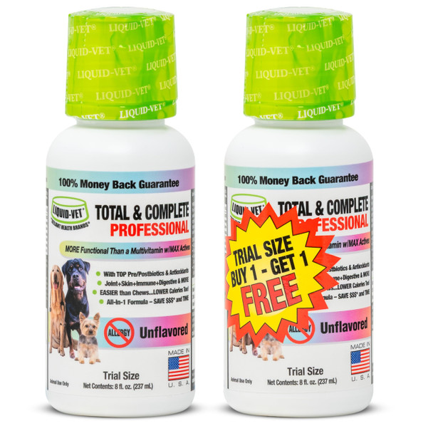Liquid-Vet Total & Complete Support For Dogs Joint Allergy Digestive & Immune Health & More 10 Active Ingredients In 1 For Picky Eaters