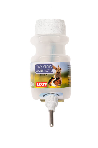 Lixit Top Fill No Drip Water Bottles For Rabbits Ferrets Hamsters Guinea Pigs Rats Chinchillas And Other Small Animals - Made In Usa (Granite (Pack Of 1) 16 Ounce)