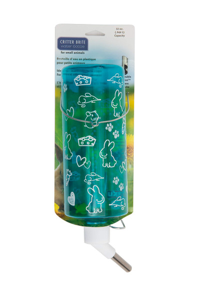 Lixit Weather Resistant Cage Water Bottles For Rabbits Ferrets Guinea Pigs Hamsters And Other Small Animals. (16-Ounce)