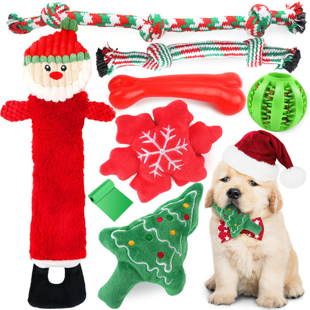 Loyee Dog Squeaky Toys 8 Pack Puppy Plush Squeaky Toys For Medium Small Dogs Cute Pet Toys Stuffed Puppy Chew Toys For Teething Interactive Toys Set For Puppy Supplies