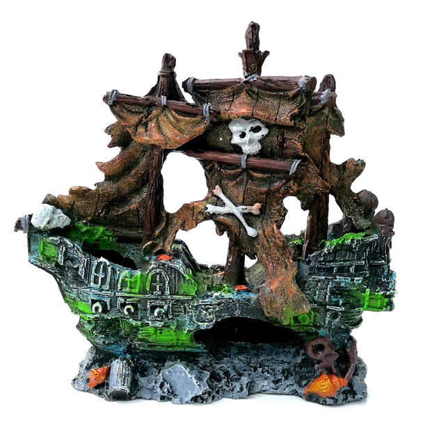 M2Cbridge Antique Roman Column Ruins European Castle Aquarium Decorations Fish Tank Hideout Rocks (Roman Column Round)