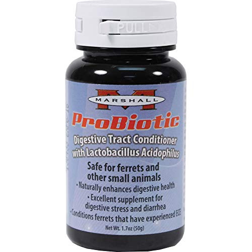 Marshall Pet Products Natural Probiotic Digestive Tract Conditioner Supplement 1.7 Oz Supports Digestive Health Eases Diarrhea & Ece Symptoms Chemical- Homeopathic Formula For Ferrets & Small Animals