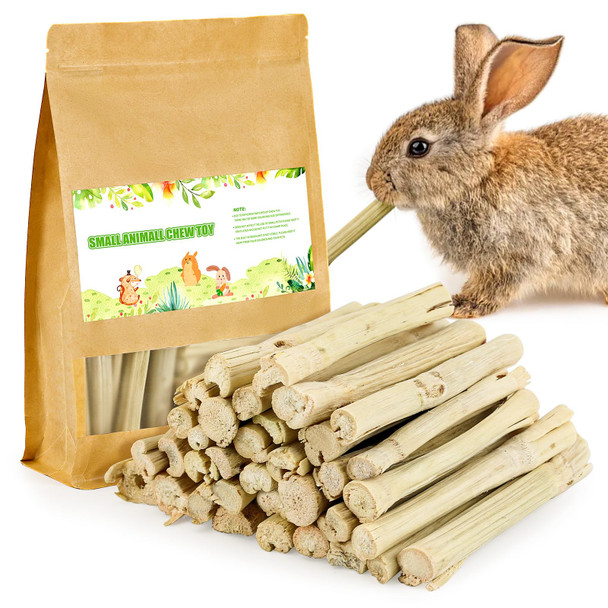 Matafat 25Pcs Rabbit Timothy Hay Toy For Bunny Small Animal Treats Natural Grass Stick Chew Toys Snacks Molar Teeth Grinding For Guinea Pigs Chinchillas Hamsters