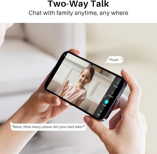 WUUK 4MP Indoor Security Camera, Pan Tilt Cam for Baby/Elder/Dog/Pet, Wi-Fi Home Security, Motion Detection & Tracking, Night Vision, 2-Way Audio, Compatible with Alexa & Google Home (2 Pack) WUUK 4MP Indoor Security Camera, Pan Tilt Cam for Baby/Elder/Dog/Pet, Wi-Fi Home Security, Motion Detection & Tracking, Night Vision, 2-Way Audio, Compatible with Alexa & Google Home (2 Pack)