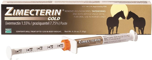 Merial Zimecterin Gold Dewormer Paste For Horses 7.35Gm (Packaging May Vary)