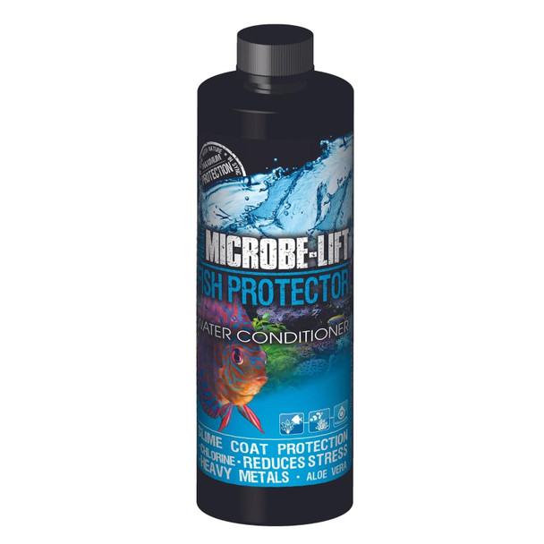 Microbe-Lift Aquatic Stress Coat And Fish Protector Makes Tap Water Safe Forms Multiple Layers Of Fish Protection 4Oz