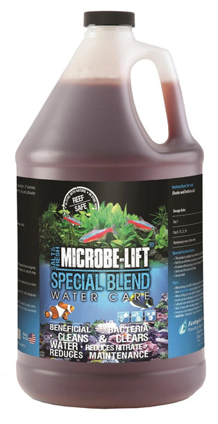 Microbe-Lift Special Blend Aquarium Treatment Fish Tank Water Conditioner For Freshwater And Saltwater Tanks Helps With Aquarium Algae Control And Odor 4 Ounces (Sbh04)