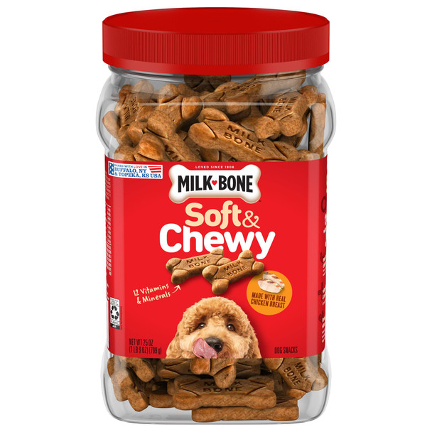 Milk-Bone Soft & Chewy Mini S Dog Treats Chicken 18 Ounce Made With Real Chicken Breast