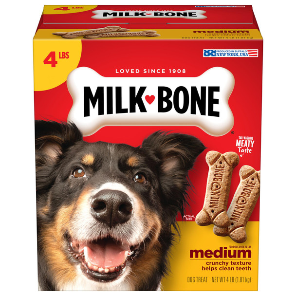 Milk-Bone Original Dog Treats Biscuits For Large Dogs 10 Pounds (Packaging May Vary)
