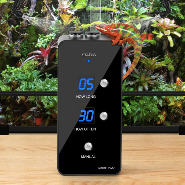 Moistenland Wifi Enabled Reptile Mister For Terrariums Reptile Misting System For Snake Ball Python Tortoise Lizard Aquarium With 2 Adjustable Misting Nozzles