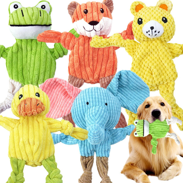 Mrsohret 5 Pack Squeaky Dog Toys Tough Stuffed Plush Puppy Tough Chew Toys Durable Plush Animal Dog Toy For Large Small Medium Dogs To Keep Them Busy