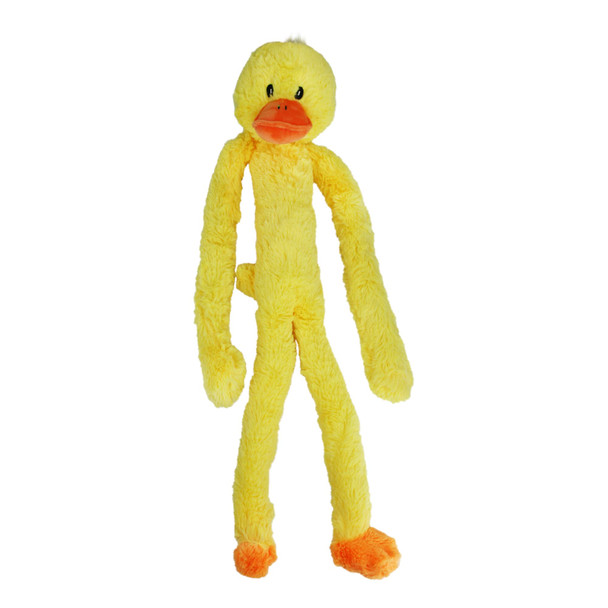 Multipet Swingin' Slevin Duck Dog Plush Toy - Squeaky Dog Toy For All Dogs - Extra Soft Plush - Stuffed Animal For Cuddling & Playing - Cute Dog Pet Toy (27 Yellow 5 Squeakers)
