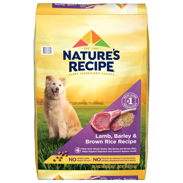 Nature'S Recipe Nature S Recipe Lamb Barley & Brown Rice Recipe Dry Dog Food 24 Lb. Bag