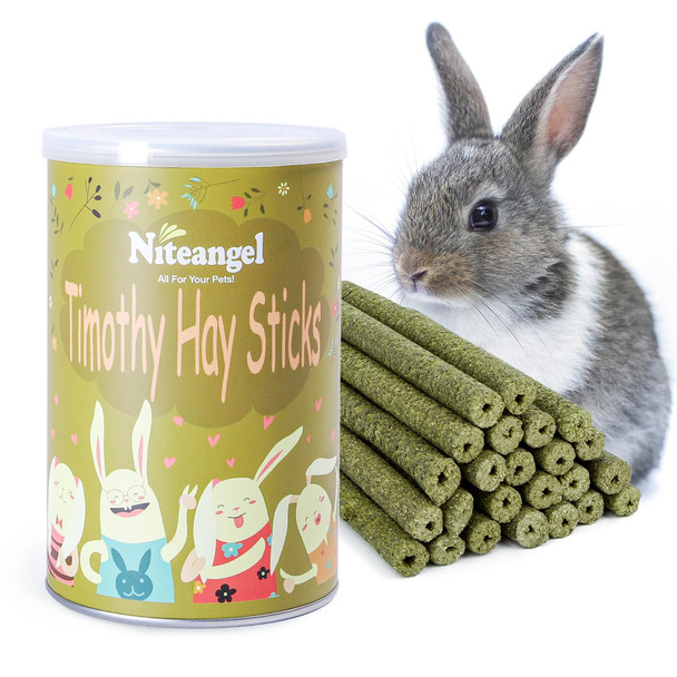 Niteangel Natural Bamboo Chew Toys For Rabbits Chinchilla Guinea Pigs And Other Small Animals