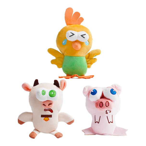 Nocciola 5-Pack Squeaky Dog Toys Durable Stuffed Critter Zoo Dog Toys With Unique Squeak Sounds To Keep Dogs Busy Puppy Toys For Small Medium And Large Dogs