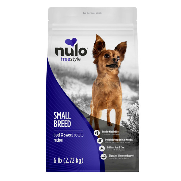 Nulo Style Small Breed Dog Food Dry - Salmon & Lentils Puppy & Adult Grain Dog Food Natural High Protein Smaller Sized Kibble With Bc30 Probiotic For Healthy Digestion Support 6Lb